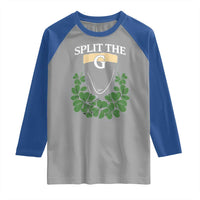 Split the G Funny Irish Stout Beer Drinking Game Raglan Shirt St. Patrick’s Day Shamrocks Pub Crawl Crew