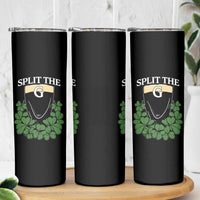 Split the G Funny Irish Stout Beer Drinking Game Skinny Tumbler St. Patrick’s Day Shamrocks Pub Crawl Crew