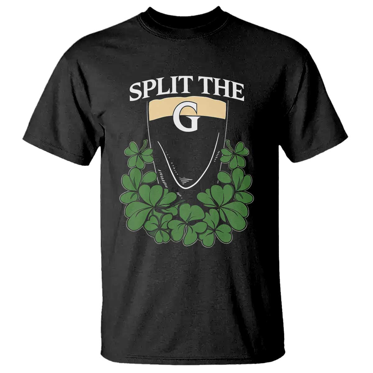 Split the G Funny Irish Stout Beer Drinking Game T Shirt St. Patrick’s Day Shamrocks Pub Crawl Crew