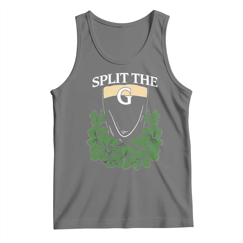 Split the G Funny Irish Stout Beer Drinking Game Tank Top St. Patrick’s Day Shamrocks Pub Crawl Crew