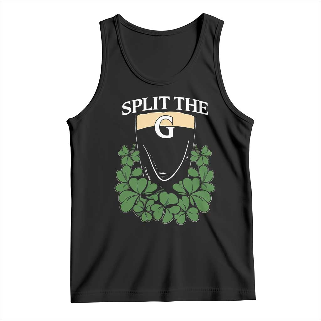 Split the G Funny Irish Stout Beer Drinking Game Tank Top St. Patrick’s Day Shamrocks Pub Crawl Crew