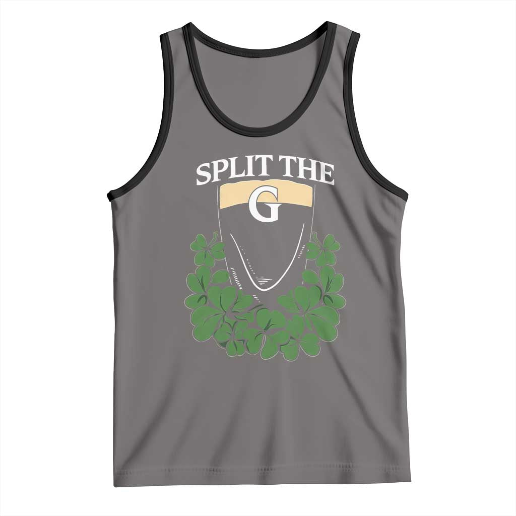 Split the G Funny Irish Stout Beer Drinking Game Tank Top St. Patrick’s Day Shamrocks Pub Crawl Crew
