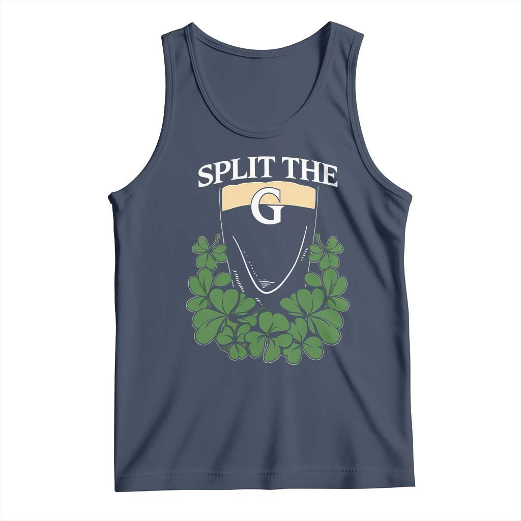 Split the G Funny Irish Stout Beer Drinking Game Tank Top St. Patrick’s Day Shamrocks Pub Crawl Crew