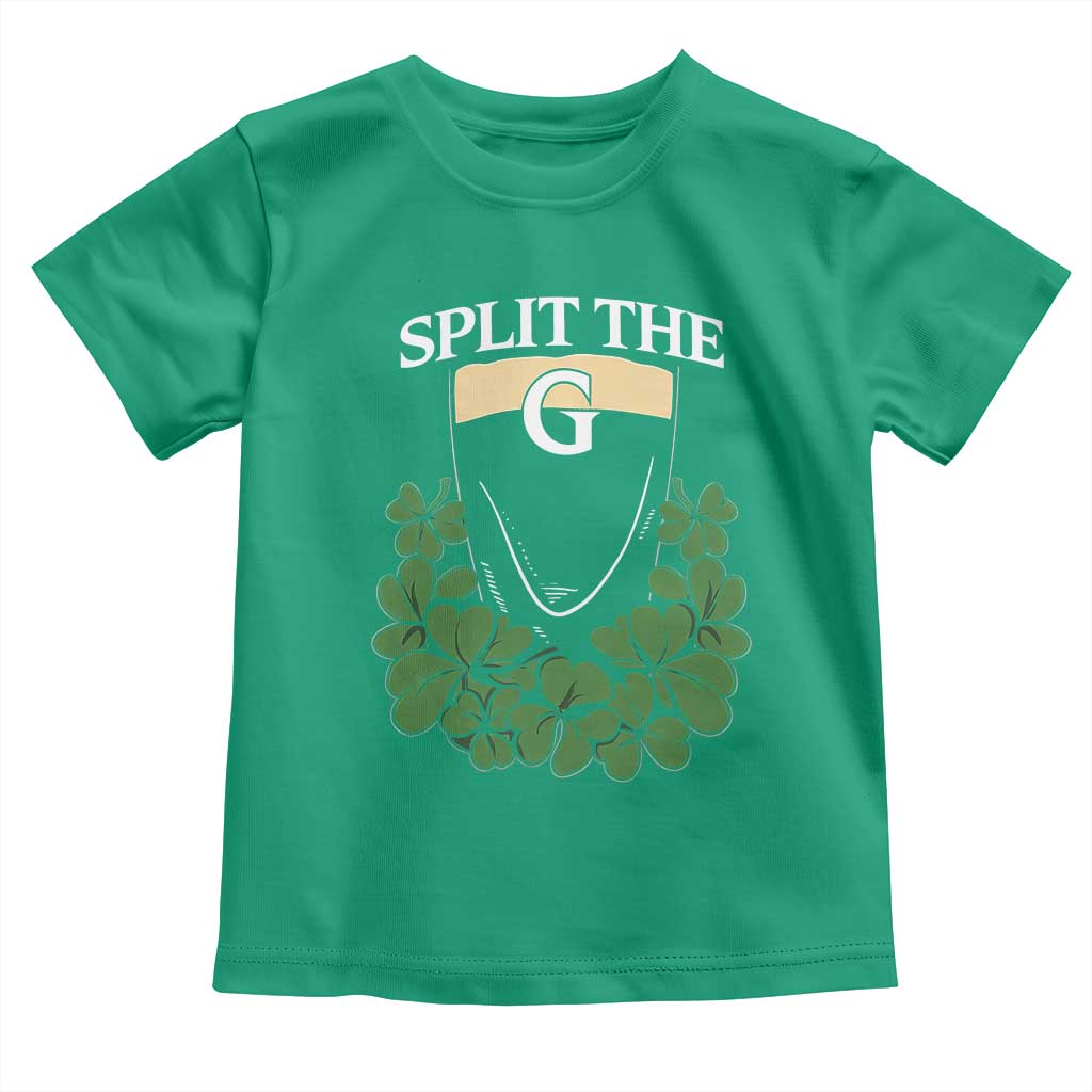 Split the G Funny Irish Stout Beer Drinking Game Toddler T Shirt St. Patrick’s Day Shamrocks Pub Crawl Crew