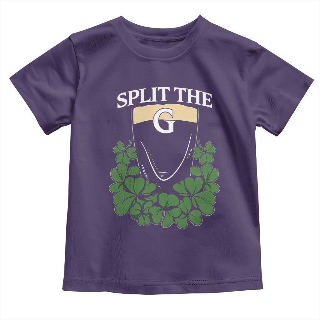 Split the G Funny Irish Stout Beer Drinking Game Toddler T Shirt St. Patrick’s Day Shamrocks Pub Crawl Crew