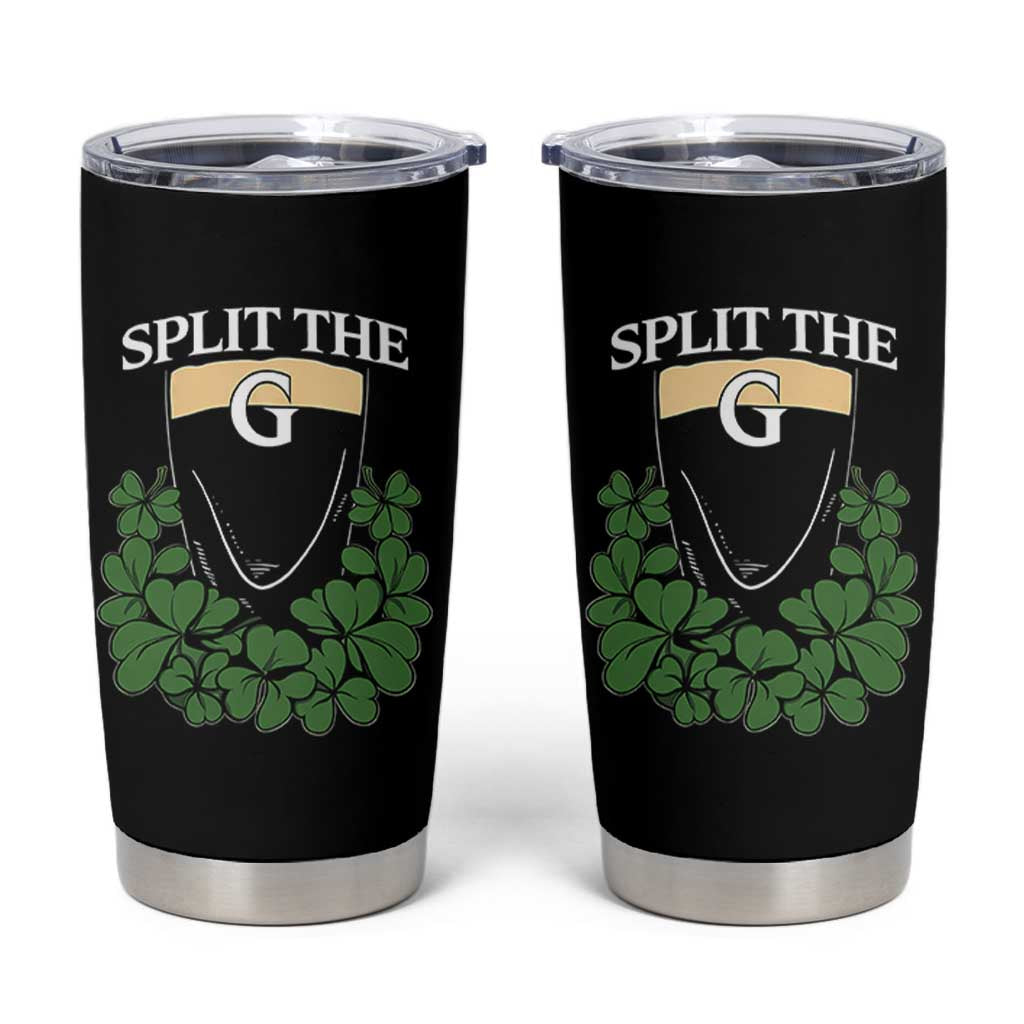 Split the G Funny Irish Stout Beer Drinking Game Tumbler Cup St. Patrick’s Day Shamrocks Pub Crawl Crew