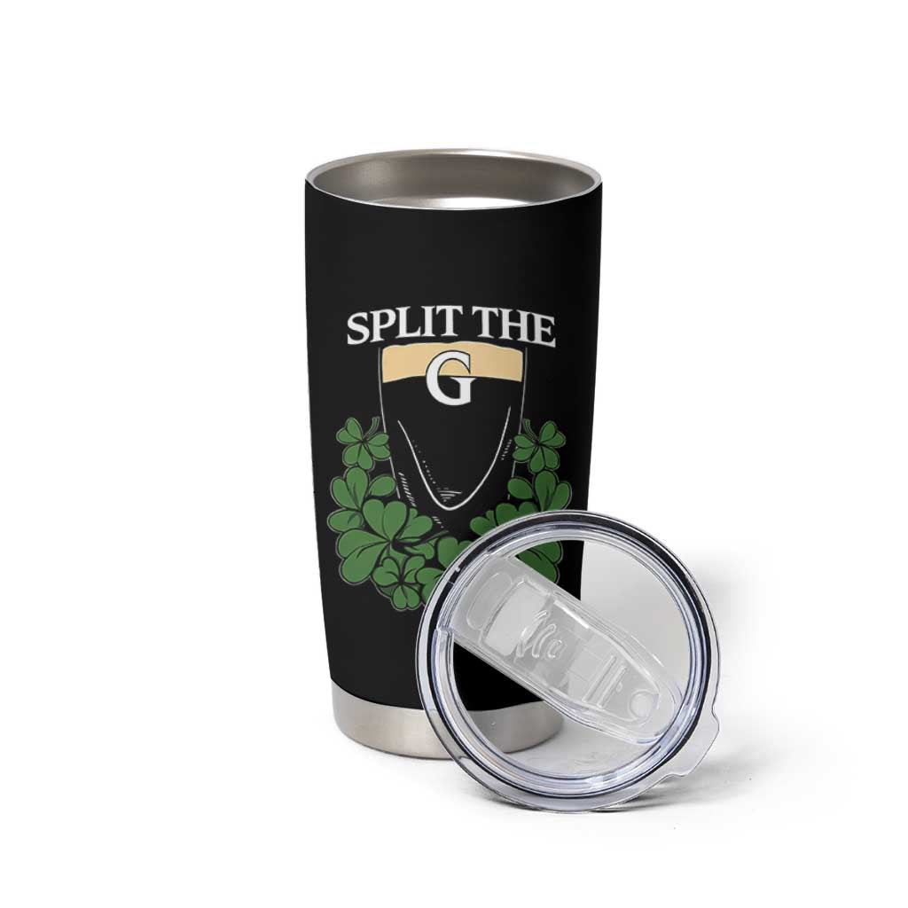 Split the G Funny Irish Stout Beer Drinking Game Tumbler Cup St. Patrick’s Day Shamrocks Pub Crawl Crew