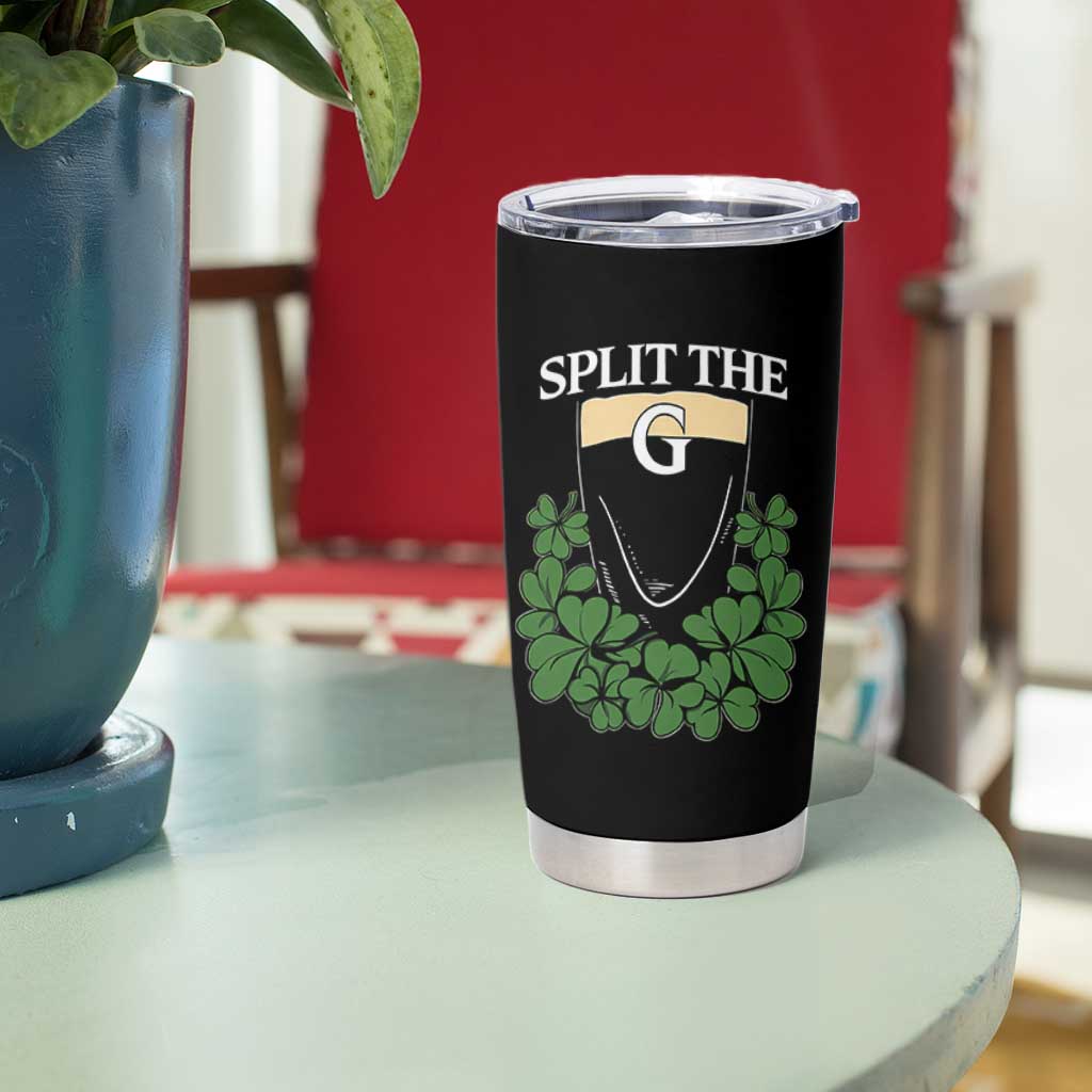 Split the G Funny Irish Stout Beer Drinking Game Tumbler Cup St. Patrick’s Day Shamrocks Pub Crawl Crew