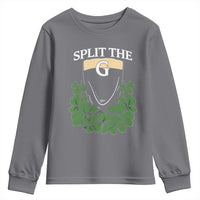Split the G Funny Irish Stout Beer Drinking Game Youth Sweatshirt St. Patrick’s Day Shamrocks Pub Crawl Crew