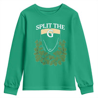 Split the G Funny Irish Stout Beer Drinking Game Youth Sweatshirt St. Patrick’s Day Shamrocks Pub Crawl Crew