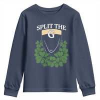 Split the G Funny Irish Stout Beer Drinking Game Youth Sweatshirt St. Patrick’s Day Shamrocks Pub Crawl Crew
