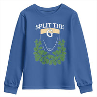 Split the G Funny Irish Stout Beer Drinking Game Youth Sweatshirt St. Patrick’s Day Shamrocks Pub Crawl Crew