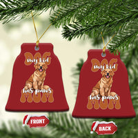 Golden Retriever Christmas Ornament My Kid Has Paws Dog Lover - Wonder Print Shop