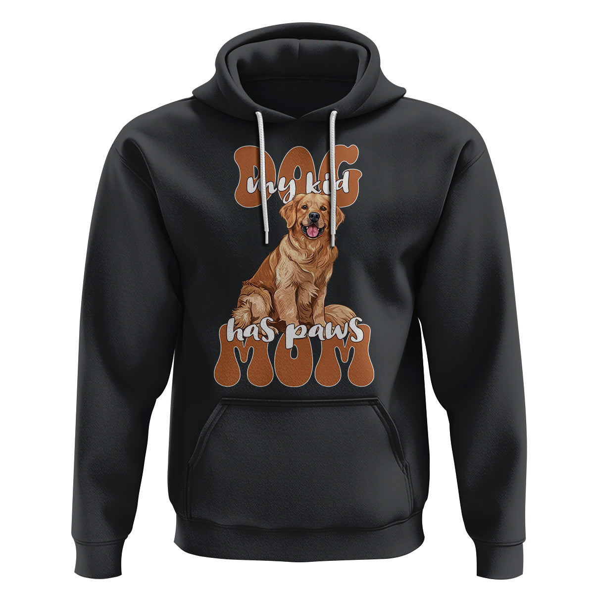 Golden Retriever Hoodie My Kid Has Paws Dog Lover - Wonder Print Shop