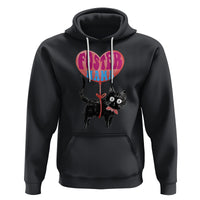 Cat Mom Hoodie Foster Cat Mama Black Cat Doodle - Wonder Print Shop