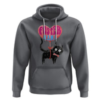 Cat Mom Hoodie Foster Cat Mama Black Cat Doodle - Wonder Print Shop