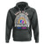 New Mom Hoodie Soon To Be Mommy Est 2024 Blue Pink Baby Feets Rainbow - Wonder Print Shop