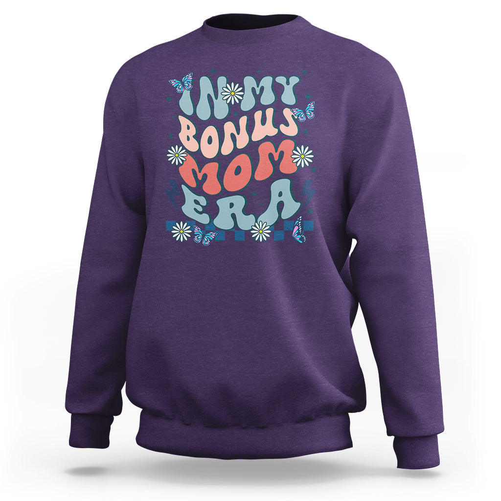 Funny Stepmom Sweatshirt In My Bonus Mom Era - Wonder Print Shop