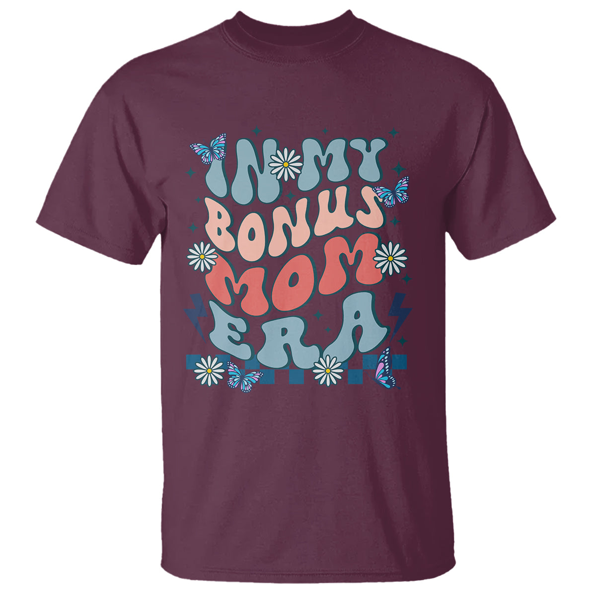 Funny Stepmom T Shirt In My Bonus Mom Era - Wonder Print Shop