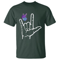 Autism Awareness T Shirt Love Need No Words I Love You Hand Sign Language Butterfly - Wonder Print Shop