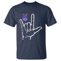 Autism Awareness T Shirt Love Need No Words I Love You Hand Sign Language Butterfly - Wonder Print Shop