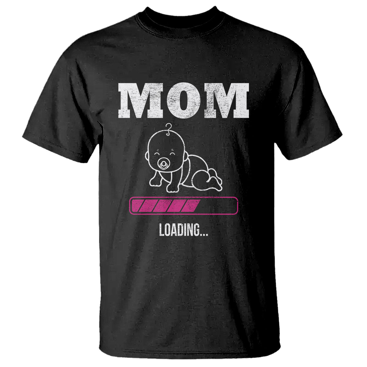 New Mom T Shirt Mom Loading In Progress - Wonder Print Shop