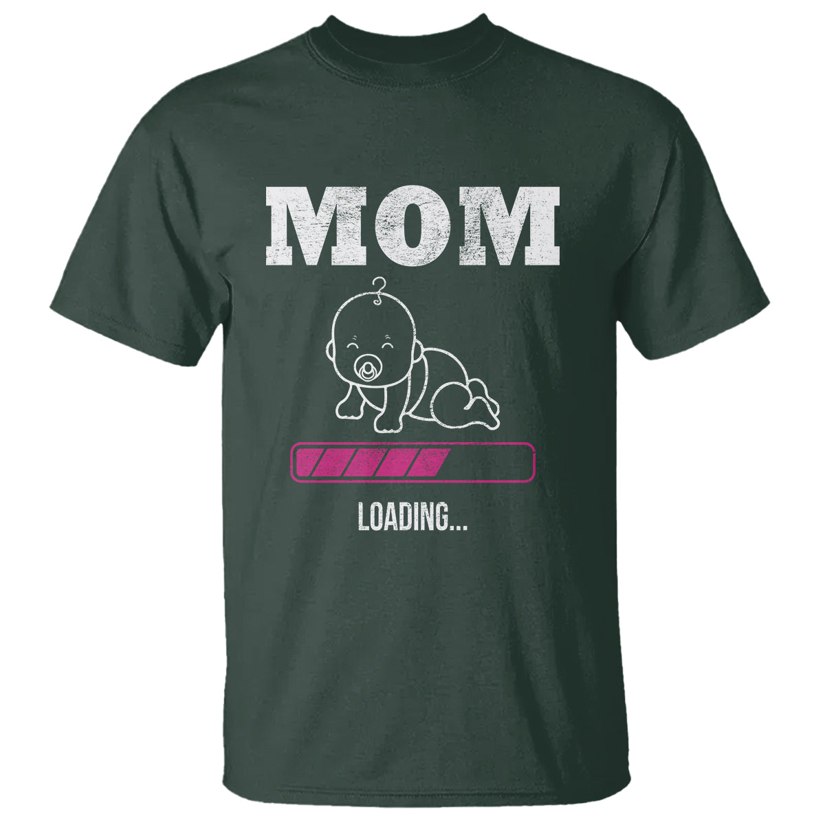 New Mom T Shirt Mom Loading In Progress - Wonder Print Shop