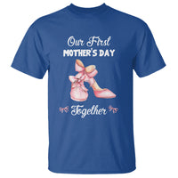 Our First Mother's Day Together T Shirt Matching Coquette Pink Baby Shoes High Heels - Wonder Print Shop