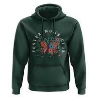Foster Mom Club Hoodie Adoptive Mama Foster Care Mother's Day Floral Butterfly - Wonder Print Shop