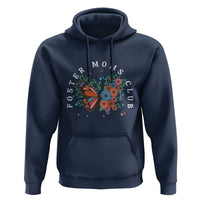 Foster Mom Club Hoodie Adoptive Mama Foster Care Mother's Day Floral Butterfly - Wonder Print Shop