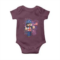 4th of July Gamer Baby Onesie Uncle Sam Pixels Gaming Celebrate Independence Day