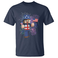 4th of July Gamer T Shirt Uncle Sam Pixels Gaming Celebrate Independence Day