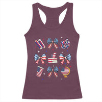 4th of July Teacher Student Racerback Tank Top Patriotic Teaching Learning Retro Coquette
