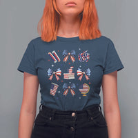 4th of July Teacher Student T Shirt For Women Patriotic Teaching Learning Retro Coquette