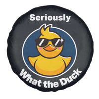 Funny Duck with Sunglasses Spare Tire Cover Seriously What The Duck
