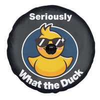 Funny Duck with Sunglasses Spare Tire Cover Seriously What The Duck
