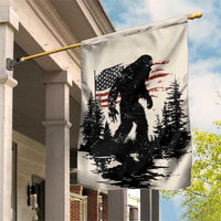 American Flag Bigfoot Garden Flag Patriotic Sasquatch Retro Vintage