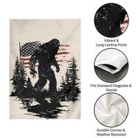American Flag Bigfoot Garden Flag Patriotic Sasquatch Retro Vintage