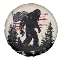 American Flag Bigfoot Spare Tire Cover Patriotic Sasquatch Retro Vintage