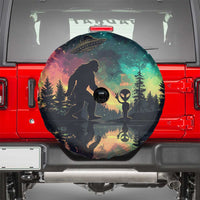 Bigfoot and Alien Spare Tire Cover UFO Themed