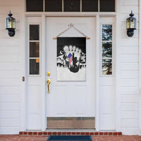 Patriotic Bigfoot Garden Flag Rocking On Sasquatch Footprint With American Flag