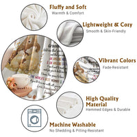 Cute Bear Family Baby Bump Love Message Throw Blanket Hi Mommy & Daddy Baby Announcement New Parents