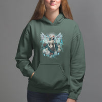 Floral Gothic Skeleton Hoodie Floral Gothic Skeleton Goblincore Karma Fairy Roses Skull Floral Skeleton Angel In My Next Life I Want To Be The Karma Fairy - Wonder Print Shop
