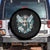 Floral Gothic Skeleton Spare Tire Cover In My Next Life I Want To Be The Karma Fairy Goblincore Floral  Roses Skull Angel