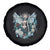 Floral Gothic Skeleton Spare Tire Cover In My Next Life I Want To Be The Karma Fairy Goblincore Floral  Roses Skull Angel