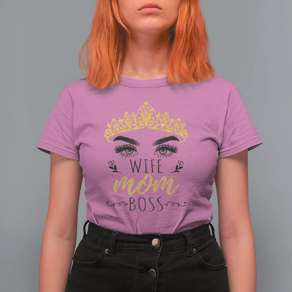 Mother's Day T Shirt For Women Womens Funny Mom Gift Wife Mom Boss Girl Boss, Mom Life, Mother's Day Gifts, Gifts for Mom - Wonder Print Shop