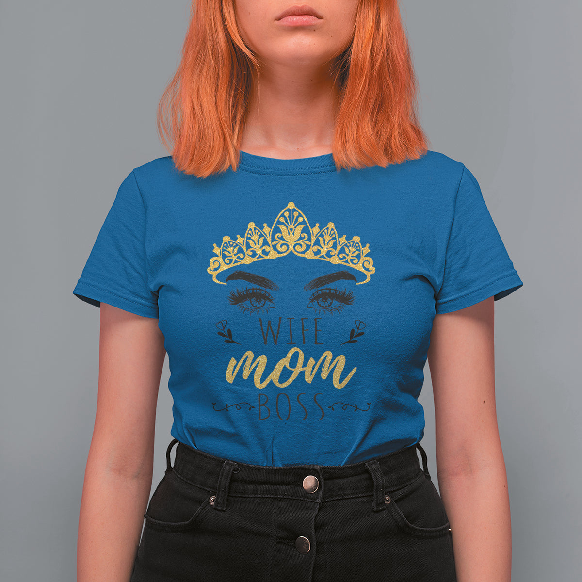 Mother's Day T Shirt For Women Womens Funny Mom Gift Wife Mom Boss Girl Boss, Mom Life, Mother's Day Gifts, Gifts for Mom - Wonder Print Shop