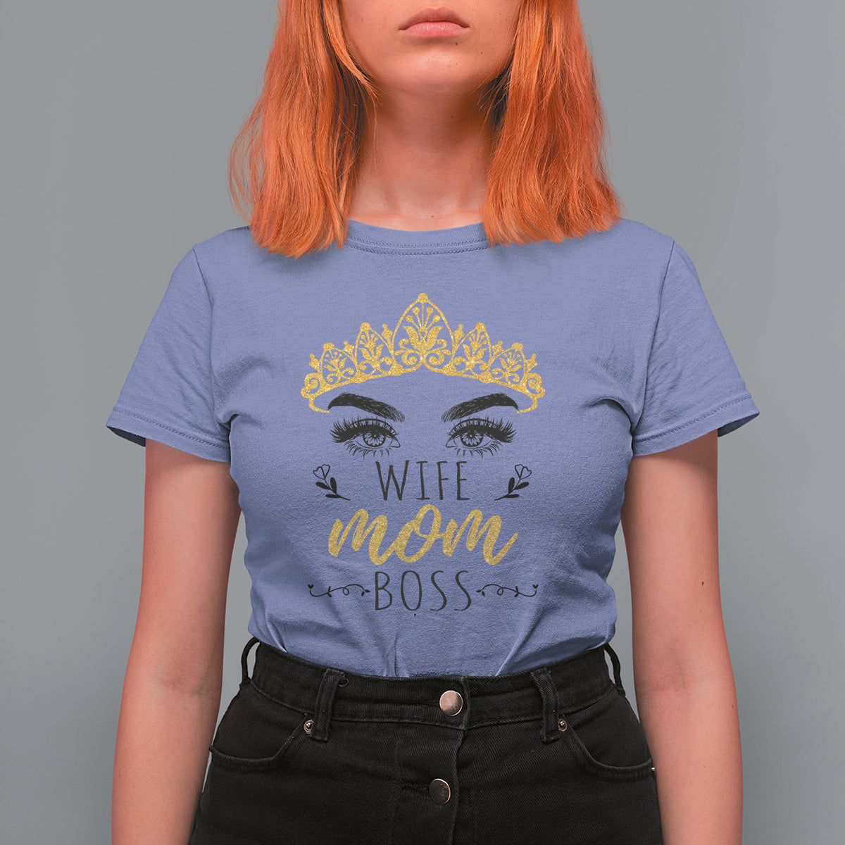 Mother's Day T Shirt For Women Womens Funny Mom Gift Wife Mom Boss Girl Boss, Mom Life, Mother's Day Gifts, Gifts for Mom - Wonder Print Shop