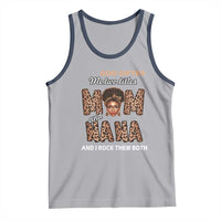Black Afro Women Mother's Day Tank Top God Gifted Me Two Titles Mom And Nana I Rock Them Both