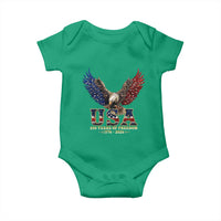 250 Years USA Majestic Bald Eagle Baby Onesie American Flag Wings Patriotic Semiquincentennial 250th Anniversary